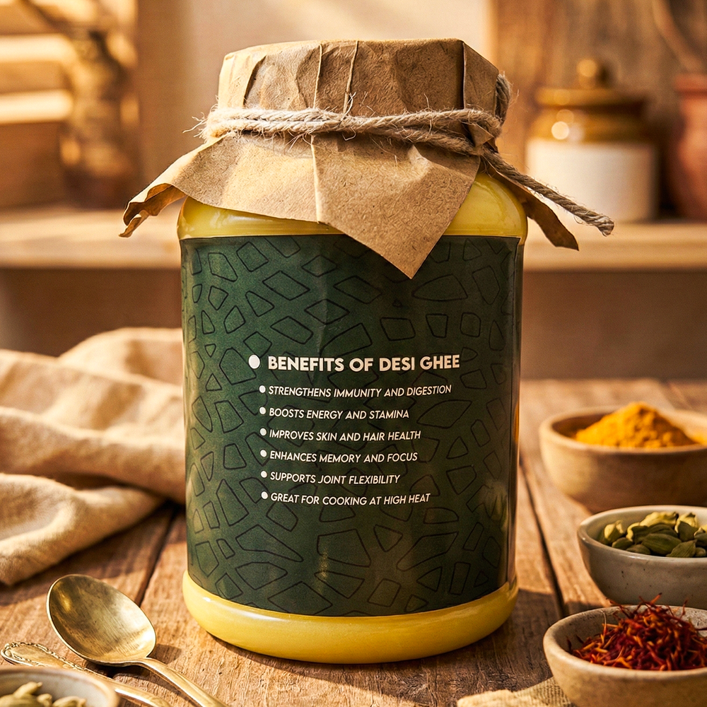 Premium Cow Desi Ghee – 100% Natural - Pakistan - Zarkhez